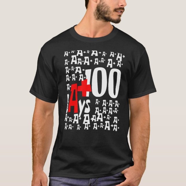 100 dagar för skollärare och Student Premium T Shirt (Framsida)