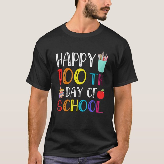 100 dagar för skollärare och Student T Shirt (Framsida)