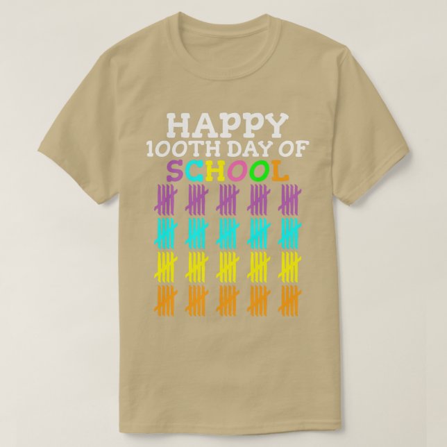 100 dagar för skollärare Student 3 T Shirt (Design framsida)