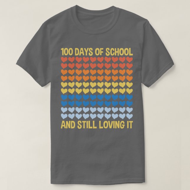 100 dagar för skollärare Student T Shirt (Design framsida)