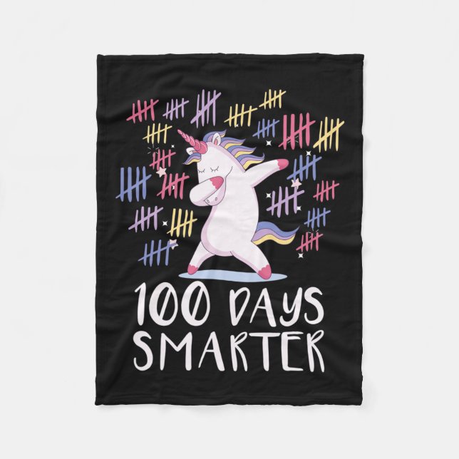 100 dagar för skolmajs fleecefilt (Framsidan)