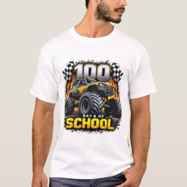 100 dagar för skolmonster Lastbil 100 Scho-dagen T Shirt