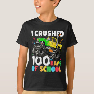 100 dagar för skolmonster Lastbil 100 Scho-dagen T Shirt