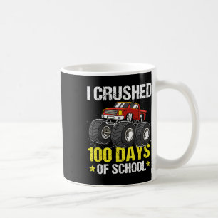 100 dagar för skolmonster Lastbil För barn Boys Kaffemugg