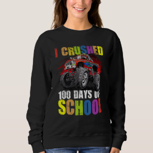 100 dagar för skolmonster Lastbil Lycklig 100 daga T Shirt