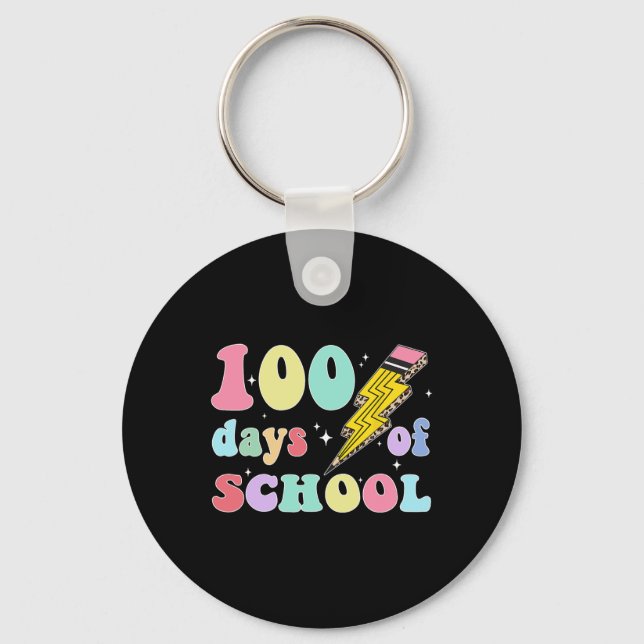 100 dagar för skolpennlärare Studenter Nyckelring (Framsida)