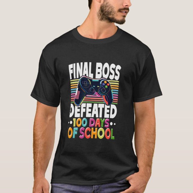 100 dagar för skolspel 100 dagar för skolspel t shirt (Framsida)