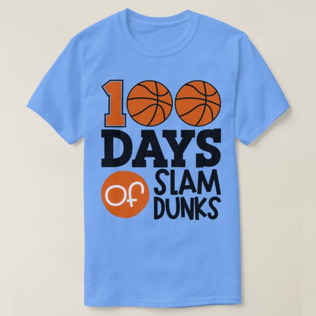 100 dagar för Slam dunk Classic TShirt T Shirt (Design framsida)