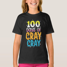 100 dagar galen 100:e skoldagen lärare t shirt
