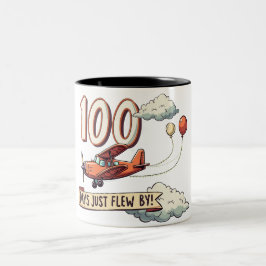 100 dagar har gått Två-Tonad mugg