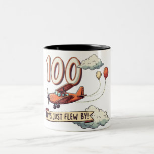 100 dagar har gått Två-Tonad mugg