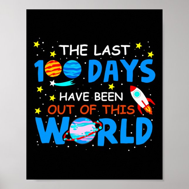 100 dagar har gått ut ur denna 100 dagar långa vär poster (Framsidan)