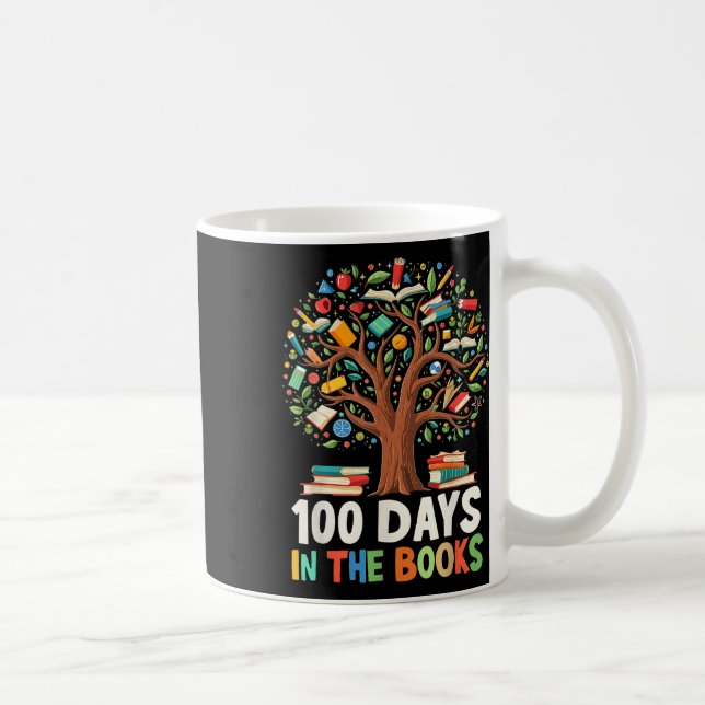 100 dagar i 100 dagar i Bokar Reading Teacher Kaffemugg (Höger)