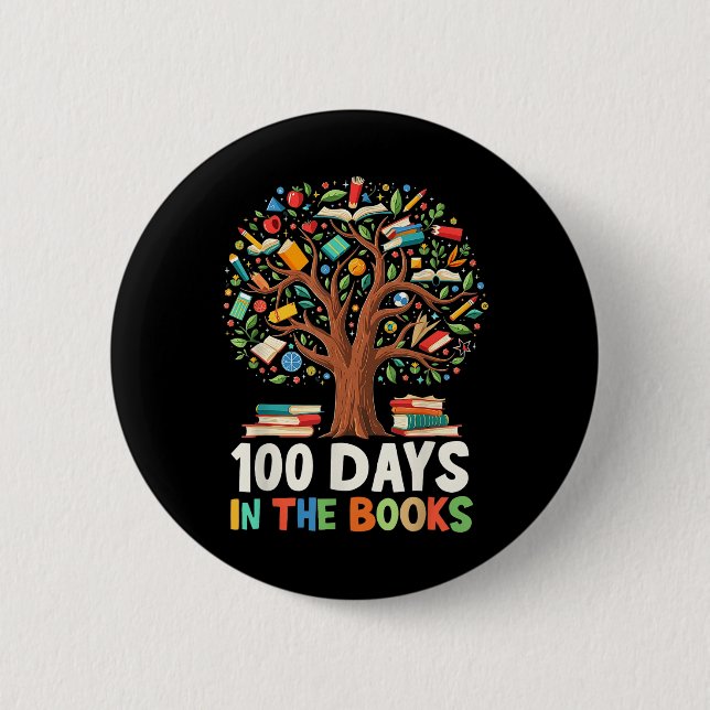 100 dagar i 100 dagar i Bokar Reading Teacher Knapp (Framsida)