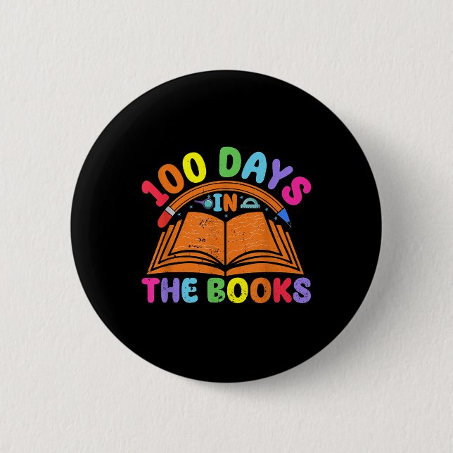 100 dagar i 100 dagar i Bokar Reading Teacher Knapp (Framsida)