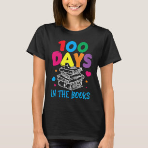 100 dagar i böckerna  Bok  engelsk läsning lärar T Shirt