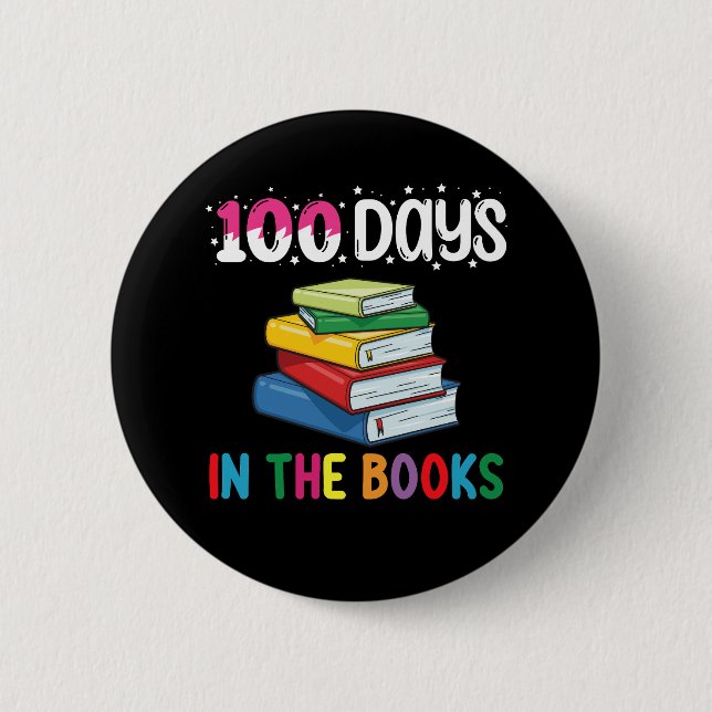 100 dagar i böckerna Skolbibliotekarie Knapp (Framsida)