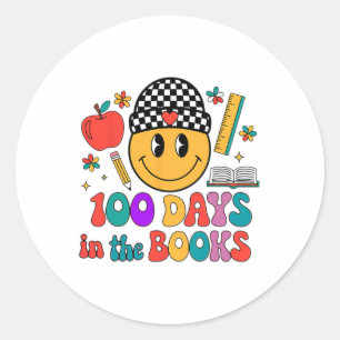 100 dagar i Bokar 100-årsdagen av skolan Runt Klistermärke