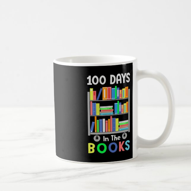 100 dagar i Bokar Reading Librarian Teacher St. Kaffemugg (Höger)