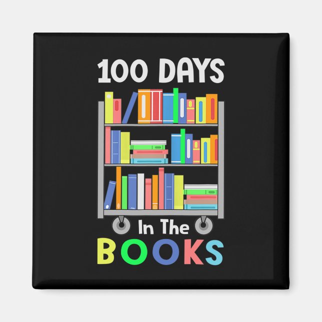 100 dagar i Bokar Reading Librarian Teacher St. Magnet (Framsidan)