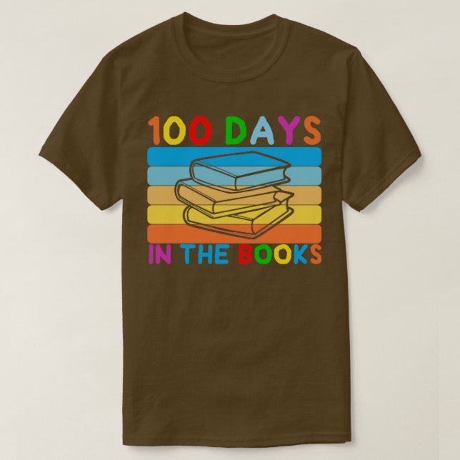 100 dagar i Bokar vid läsningen av Student och lär T Shirt (Design framsida)