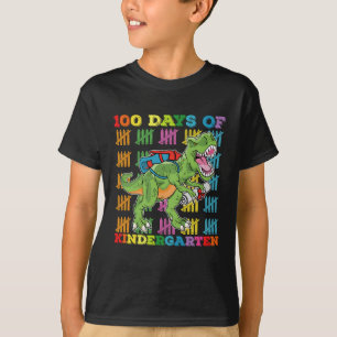 100 dagar i förskolan T Rex Dinosaurie Skola Shirt