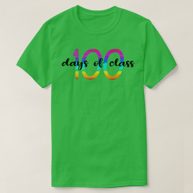 100 dagar i klass 100 dagar i coola till t shirt (Design framsida)
