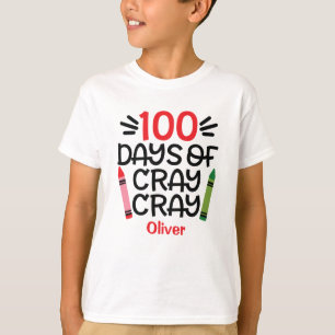 100 dagar i Personligen Crayon T Shirt