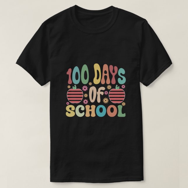 100 dagar i skolåldern 100 dagar 100 dagar t shirt (Design framsida)