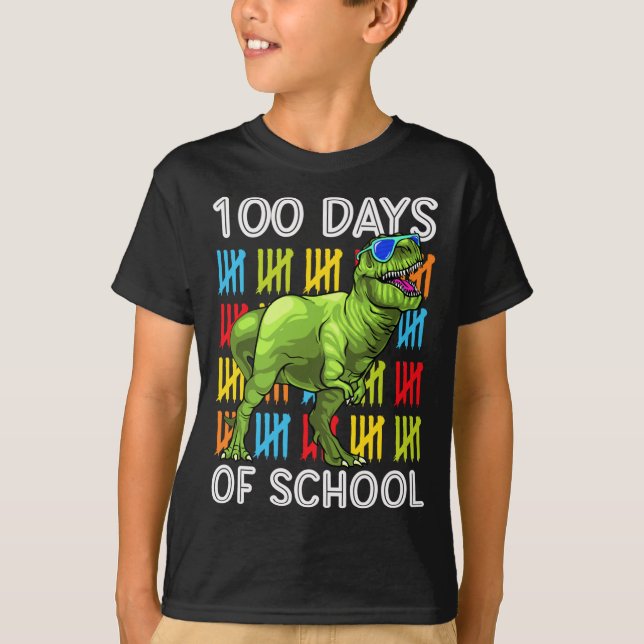 100 dagar i skolan 100 dagar Dino T Rex-läraren Bo Shirt (Framsida)