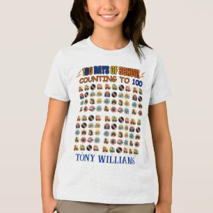 100 dagar i skolan: 100 dagar i design - Retro T Shirt