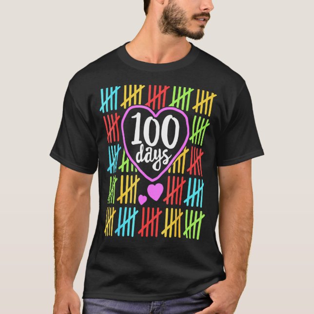 100 dagar i skolan 100 dagar Smartare lärarstudier T Shirt (Framsida)
