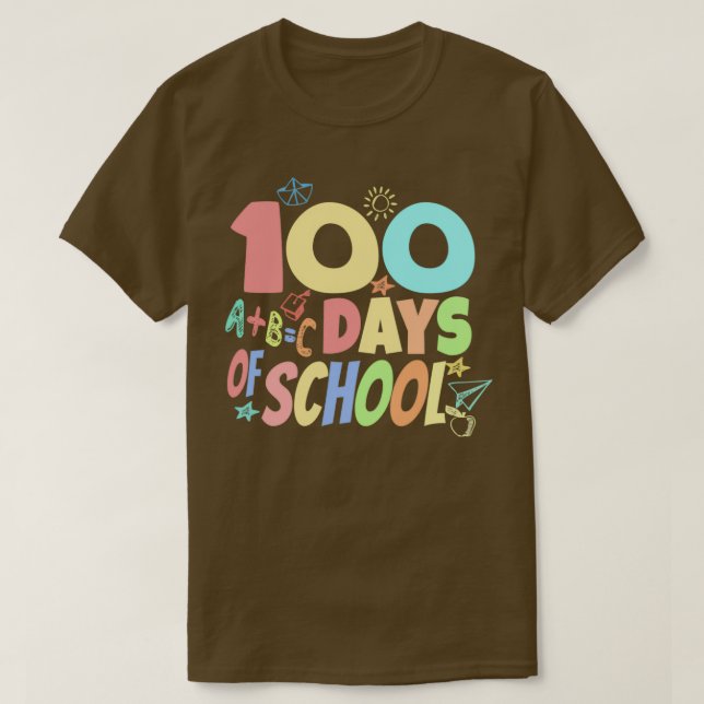 100 dagar i skolan 100 dagar Smarter Gift Idea T Shirt (Design framsida)