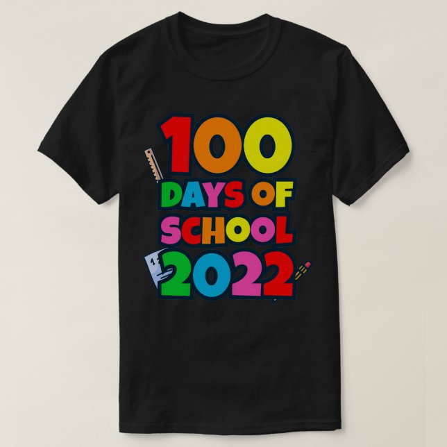 100 dagar i skolan 2022 2 t shirt (Design framsida)