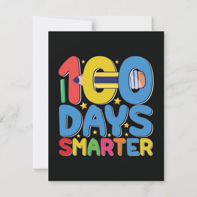 100 dagar i skolan 2025 tack kort (Framsida)