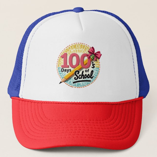 100 dagar i skolan | Fira lärande & tillväxt Keps (Framsida)