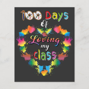 100 dagar i skolan för att lära mig konsthöglärare flygblad