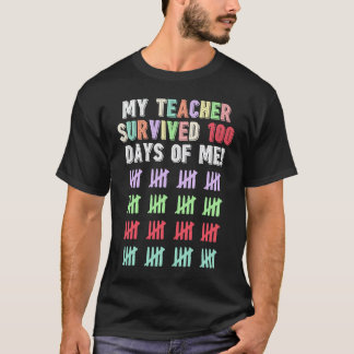 100 dagar i skolan för barn pojkar och flickor lär t shirt