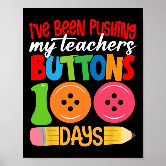 100 dagar i skolan har jag knutit mina lärare B Poster (Framsidan)
