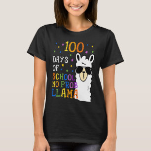 100 dagar i skolan: ingen professor Llama-lärare o T Shirt
