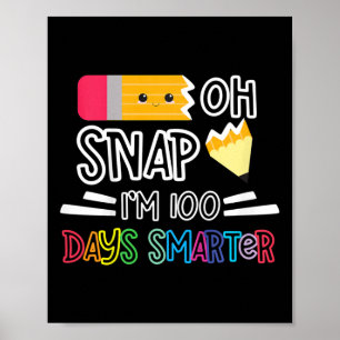 100 dagar i skolan.. Jag är 100 dagar smartare Oh Poster