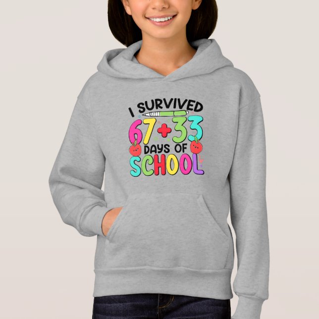 100 dagar i skolan Jag överlevde 6733 T Shirt (Framsida)
