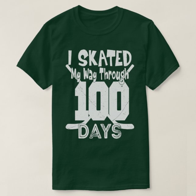 100 dagar i skolan.. Jag skred min väg genom 100 d T Shirt (Design framsida)