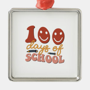 100 dagar i skolan julgransprydnad metall