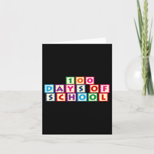 100 dagar i skolan kort (Framsida)