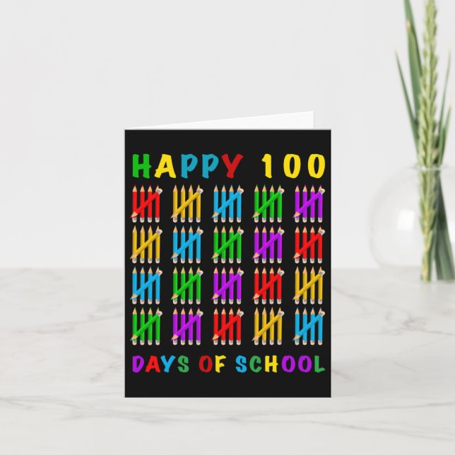 100 dagar i skolan kort (Framsida)