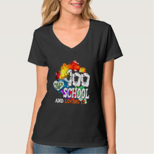 100 dagar i skolan och 100 dagars flicka bo t shirt
