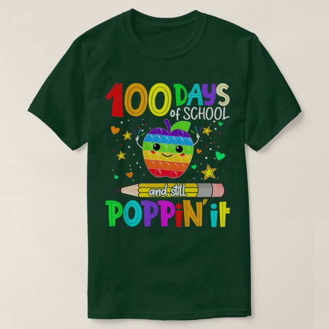 100 dagar i skolan och ännu inte i hamn t shirt (Design framsida)