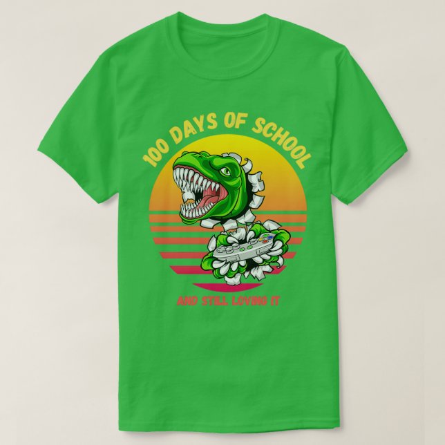 100 dagar i skolan och fortfarande 100 dagar D T Shirt (Design framsida)