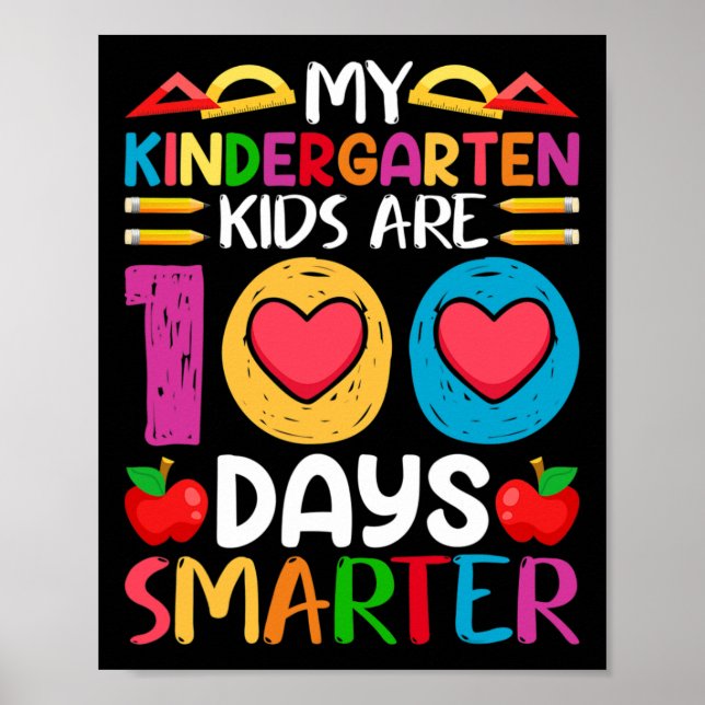 100 dagar i skolan och fortfarande i Poppin Kinder Poster (Framsidan)